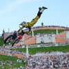 Derek Cook rides FMX in Russia